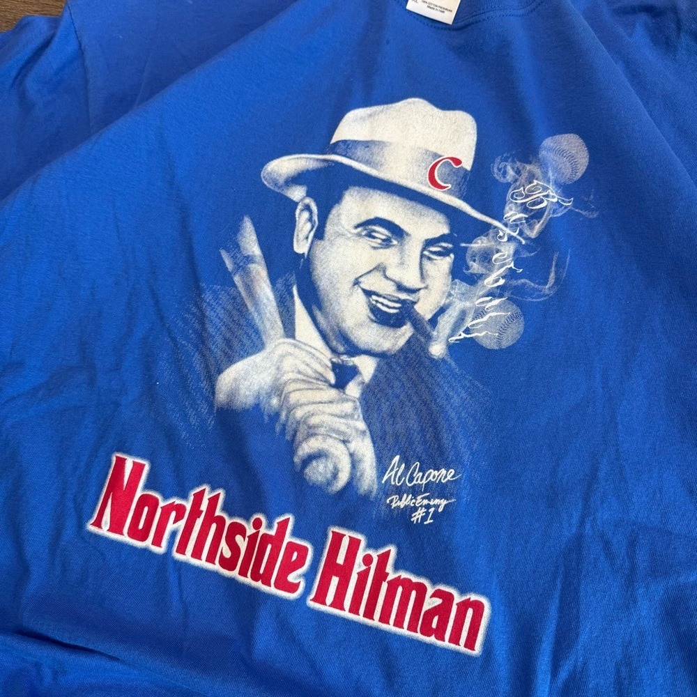 Vintage‎ Al Capone Baseball Cubs T Shirt View 2